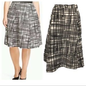 Ava and Viv Sz 24W A-line Knee length skirt NWOT